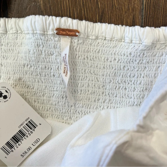 🆕 Free People Ashley Tank in Optic White SZ LG - Picture 5 of 6